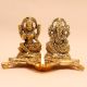 Golden Aluminium Laxmi Ganesh Diwali Oil Diya Lamp