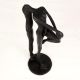 Dark Finish Handmade Brass Lady Statue for Home Decor