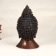 Brown Finish Handmade Buddha Head Statue Made of Brass