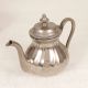 Used Handmade Brass Kettle with Nickel Plated for Decor