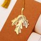 Modern Shiny Golden Bookmark for Readers and Book Lovers - Pack of 6