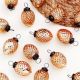 12 Pieces Glass Modern Copper Color Ornaments For Tree Decoration