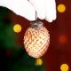 12 Pieces Glass Modern Copper Color Ornaments For Tree Decoration