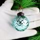 12 Pieces Modern Glass Sky Blue Christmas Ornaments For Tree Decoration