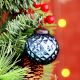 12 Pieces Blue Glass Ornaments - Christmas Tree Ornaments
