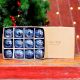 12 Pieces Blue Glass Ornaments - Christmas Tree Ornaments