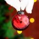 12 Pieces Decorative Red Glass Ornaments - Christmas Tree Ornaments