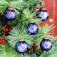 12 Pieces Modern Blue Coloured Christmas Ornaments
