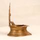 Indian Traditional Gajalaxmi Oil Lamp Made of Brass for Prayer
