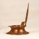 Handmade Brass Gajalakshmi Oil Lamp for Hindu Rituals