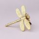 Modern Golden Dragonfly Premium Metal Wall Hook