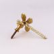 Modern Golden Dragonfly Premium Metal Wall Hook