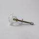Modern Glass Clear Leaf Drawer Knob