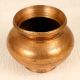 Elegant Brown Brass Holy Water Pot for Flower Decoration