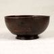 Brown Engraved Copper Bowl from Peshawar for Decoration