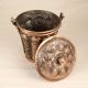 Islamic Art Small Copper Bucket from Hyderabad for Decoration