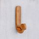 Natural Bird Shape Wooden Adheshive Wall Hook-Pack of 1
