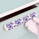 Blue Leaf Floral Ceramic Drawer Handle (Large Size)