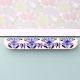 Blue Leaf Floral Ceramic Drawer Handle (Large Size)