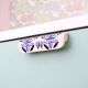 Ceramic Blue Leaf Floral Drawer Handle (Medium Size)