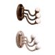 3 in 1 Metal and Porcelain Wall Hooks