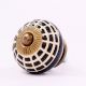 Black Spider Net Etched Ceramic Cabinet Knobs