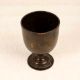English Art Handmade Brass Cup in Brown Finish for Decor