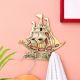 Golden Brass Ship Wall Hook