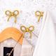 Decorative Gold Bow Metal Wall Hooks- Pack of 3 Pieces