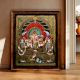 Painting Of Lord Ganesha With Tanjore Work Art