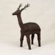 Handmade Vintage Brass Standing Deer in Bastar Art