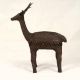 Handmade Vintage Brass Standing Deer in Bastar Art
