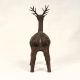 Handmade Vintage Brass Standing Deer in Bastar Art