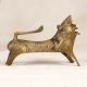 Eastern India Art Brass Lion Statue in Vintage Finish for Decor