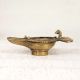 Small Vintage Brass Oil Lamp from Odisha for Decoration