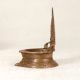 Traditional Indian Brass Gajlakshmi Oil Lamp for Prayer Room