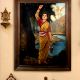 Hand Painted Lady Canvas Oil Painting for Hanging