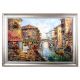 Vintage Canvas Oil Painting of Venice City for Hanging