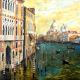 Beautiful Hand-Painted Canvas Oil Painting of Venice City