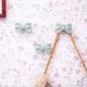 Light Green Ceramic Bow Modern Wall Hook-Pack of 3
