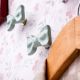 Light Green Ceramic Bow Modern Wall Hook-Pack of 3