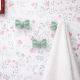 Light Green Ceramic Bow Modern Wall Hook-Pack of 3