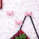 Pink Ceramic Bow Modern Wall Hook-Pack of 3