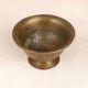 Indian Traditional Brass Kumkum Cup in Vintage Brown Finish