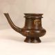Beautiful Brown Finish Brass Holy Water Pot for Prayer Room