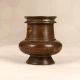 Beautiful Brown Finish Brass Holy Water Pot for Prayer Room