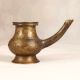 Handmade Traditional Brass Holy Water Pot with Spout for Prayer Room