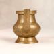 Vintage Brown Handmade Brass Water Pot for Flower Decoration
