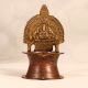 Indian Traditional Brass Gaja Lakshmi Oil Lamp for Rituals