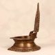 Handmade Vintage Finish Brass Gaja Laxmi Oil Lamp for Decor